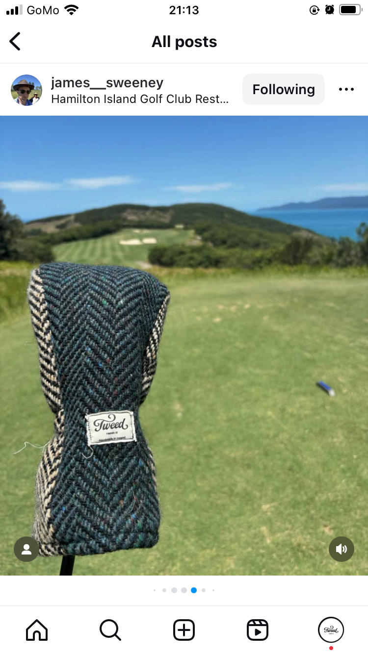 Donegal Tweed Golf Head Cover | Murvagh | Fairway | Wood - Tweed