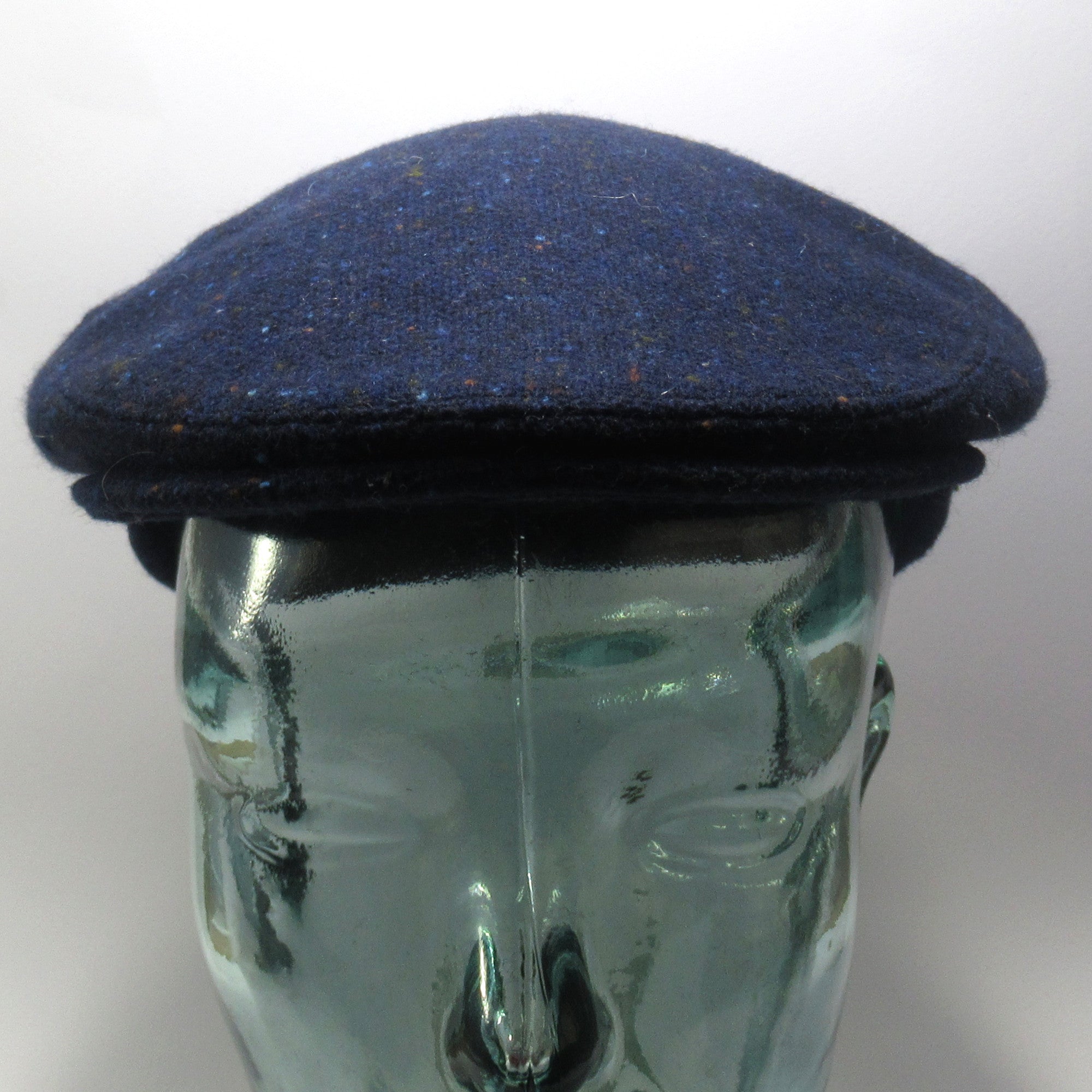 Donegal Tweed Cap | Navy Donegal - Tweed