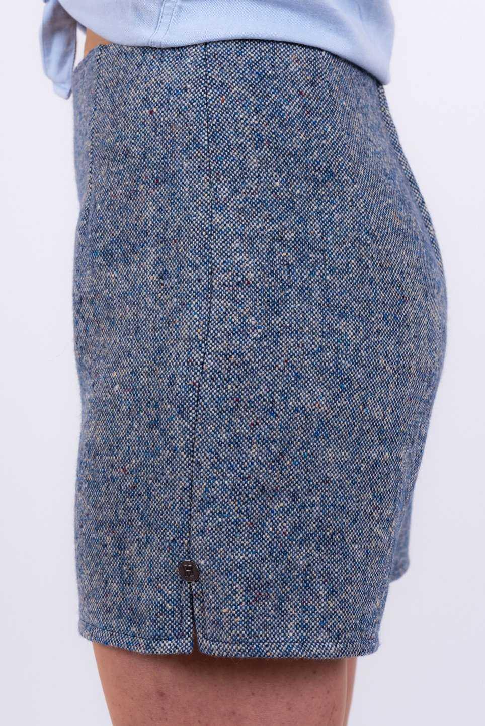 Donegal Tweed Shorts - Blue - Tweed