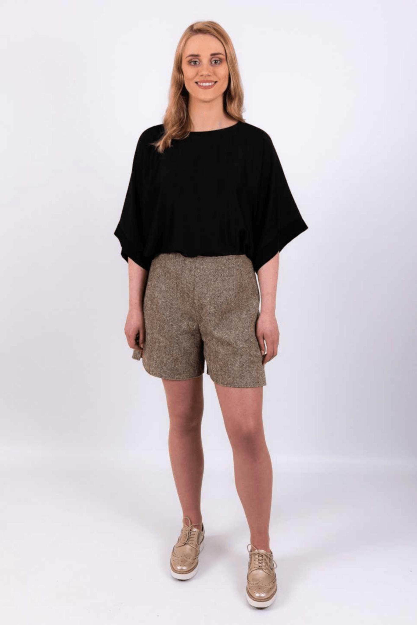 Donegal Tweed Shorts - Green - Tweed