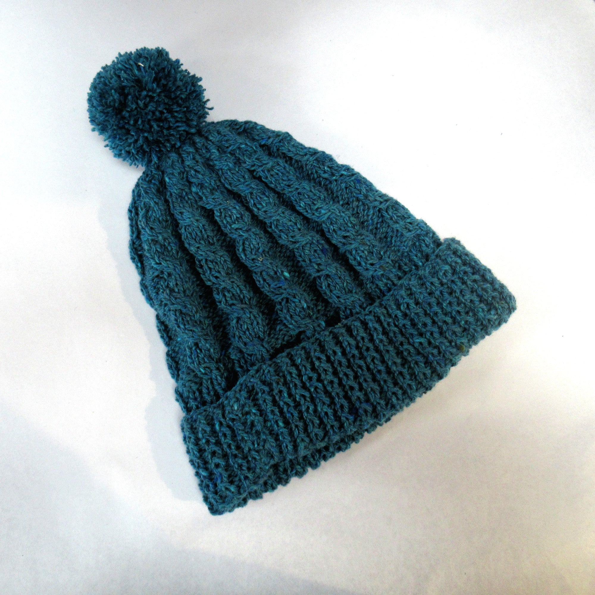 Fisherman Hat | Hand Knitted | Kingfisher - Tweed