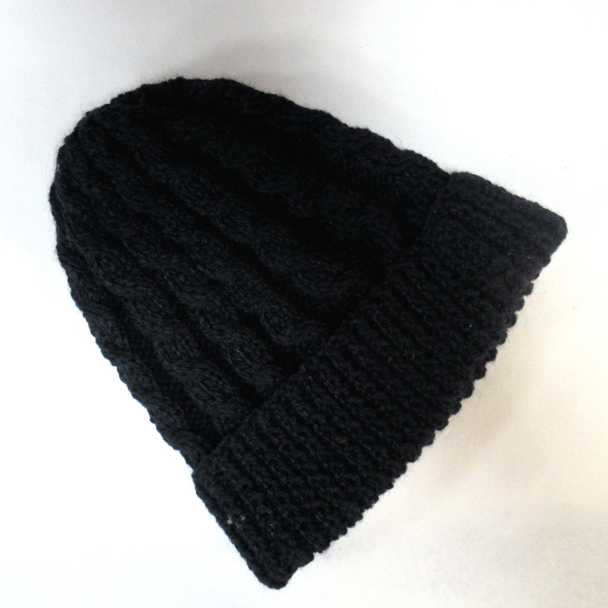Fisherman Hat | Hand Knitted | Navy - Tweed