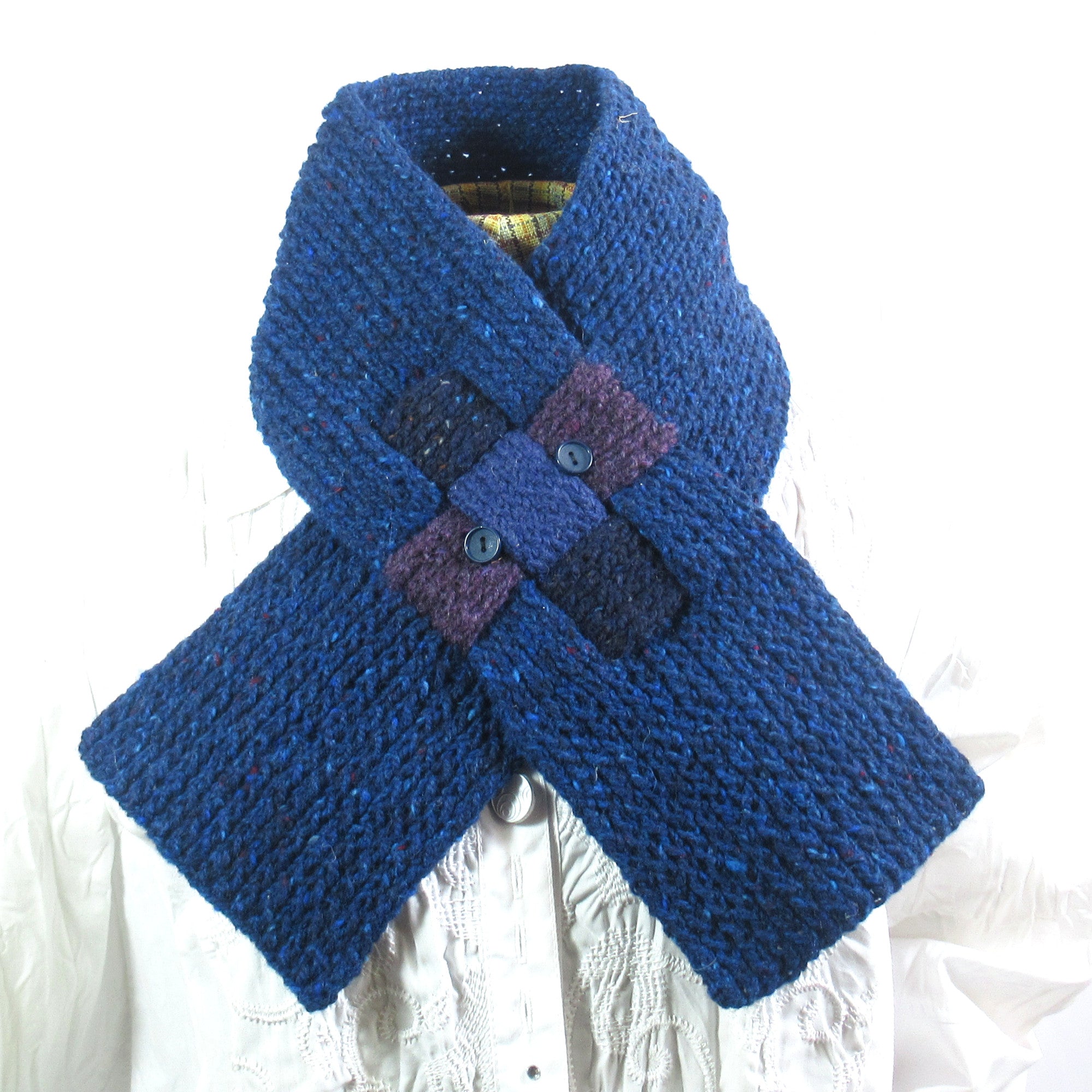 Hand Knitted Neck Scarfs - Tweed