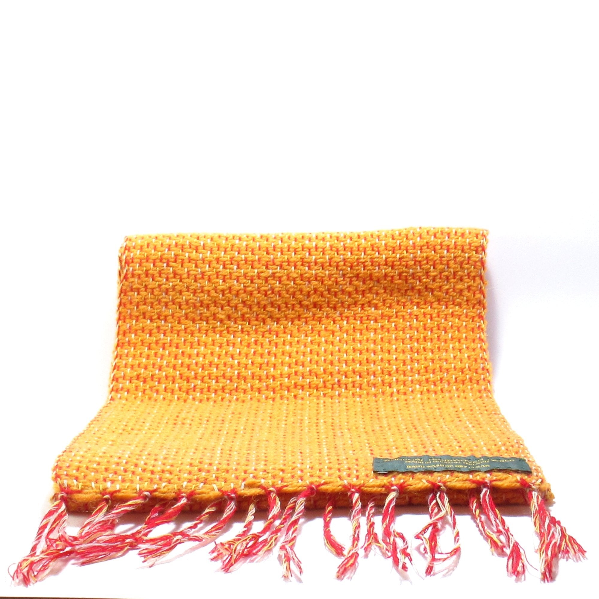 Handwoven Donegal Tweed Scarf | Orange - Tweed
