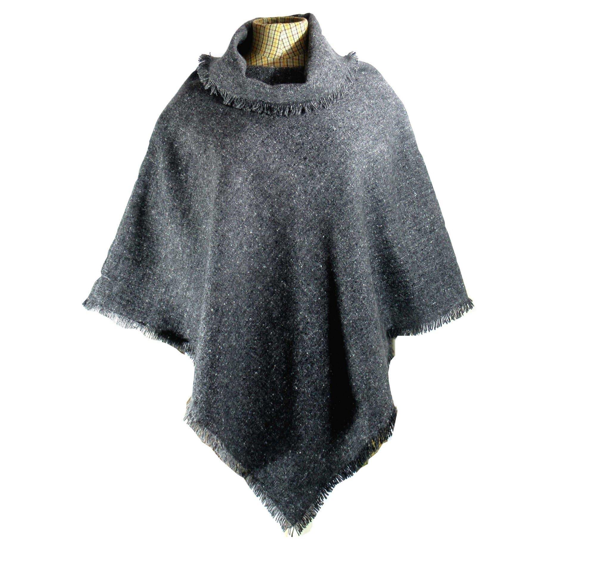 Poncho - Salt n Pepper Style - Tweed
