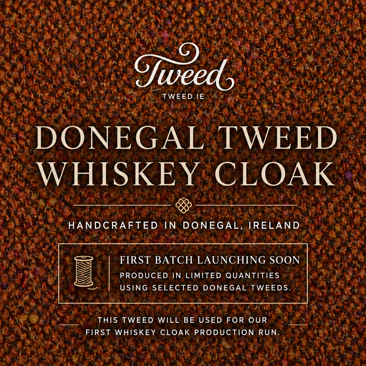 Donegal Tweed Whisky Cloak – Handcrafted Irish Gift