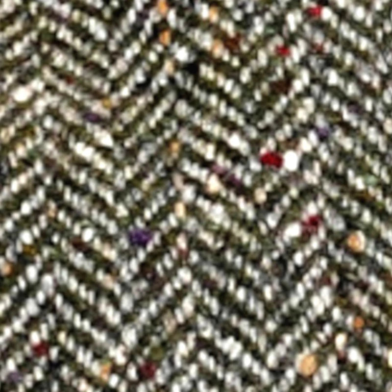 Green Herringbone Donegal Tweed