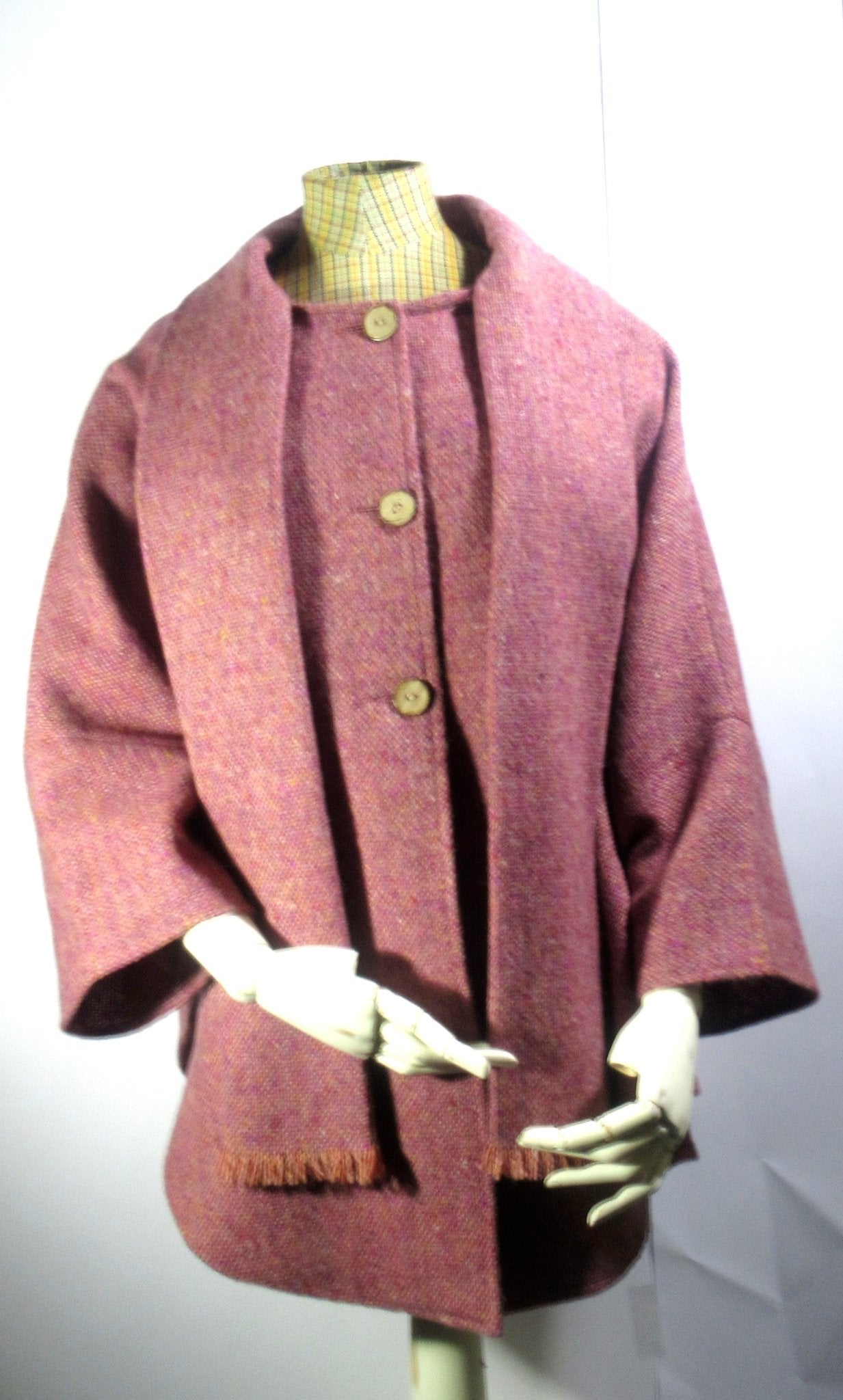 Tweed Cape | Elegant Wool Cape from Tweed | Tweed